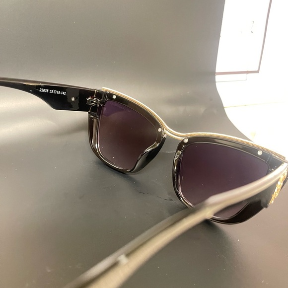 Black Designer Sunglasses - Picture 3 of 5